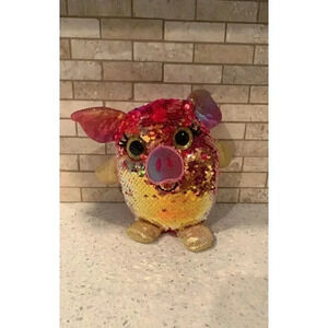 Sequin‎ pig plush b32